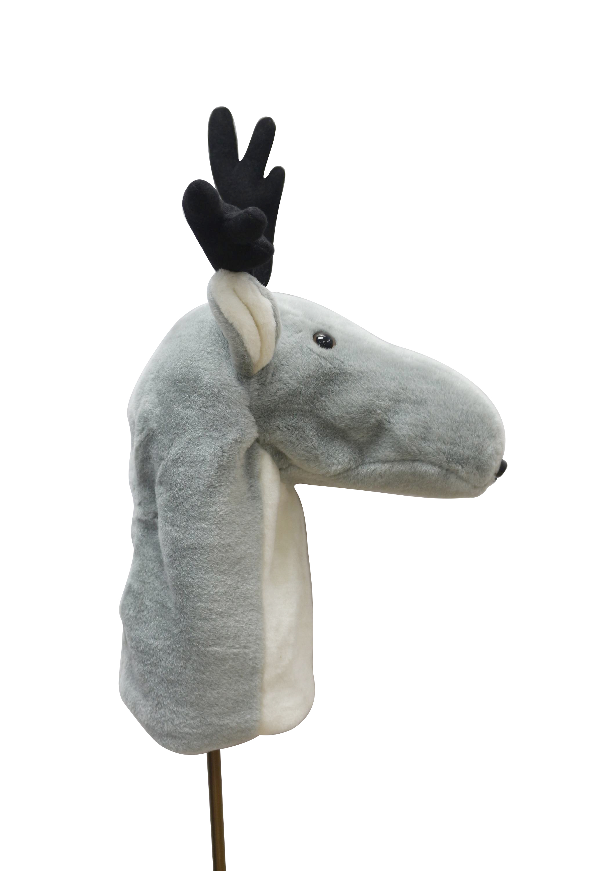 A99 Golf Cute Animal Gray Deer Head Cover Wood Headcover Great Gift